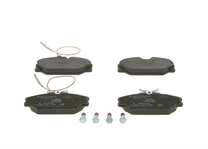 BOSCH 0986461765 Fren Balatasi On 130mm (Wva 20916) Clio Ii (B/C/B0/1_)(09/98-) Laguna I (B56_556_)(K56_)(11/93-03/01) Megane Classic (La)(09/96-) Megane Coupé/Cabriolet (Da0_) (Ea0_)(03/96-) Megane (Ka)(03/99-) Megane I Sedan (Ba) (01/96-11/02)